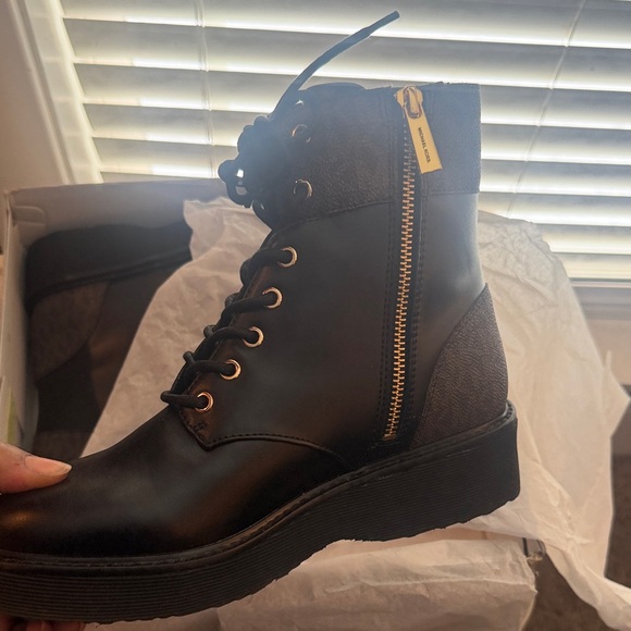 Michael Kors Gold Boxed Boots - Picture 3 of 6